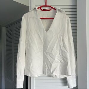 white long sleeve blouse